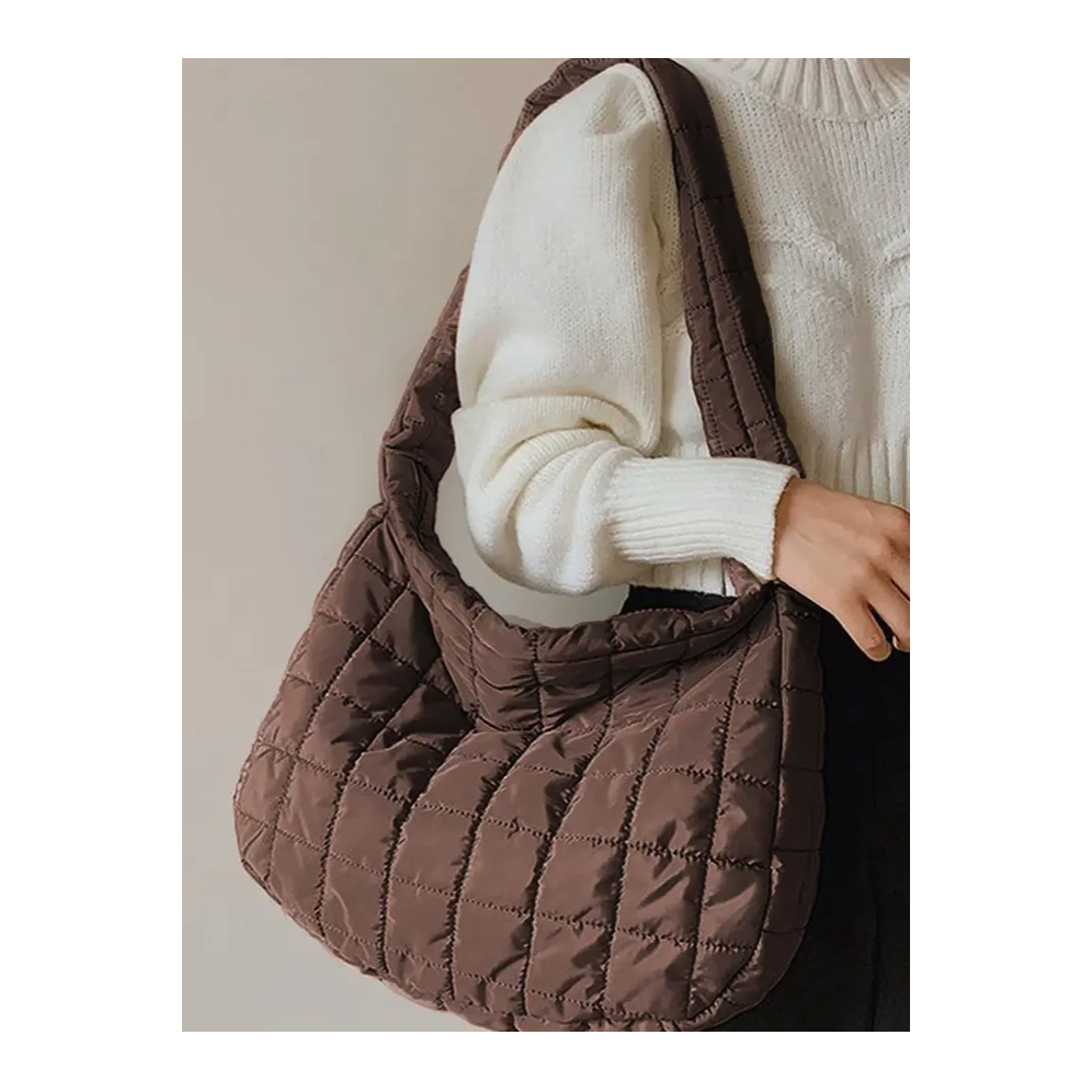 Large Quilted Shoulder Bag