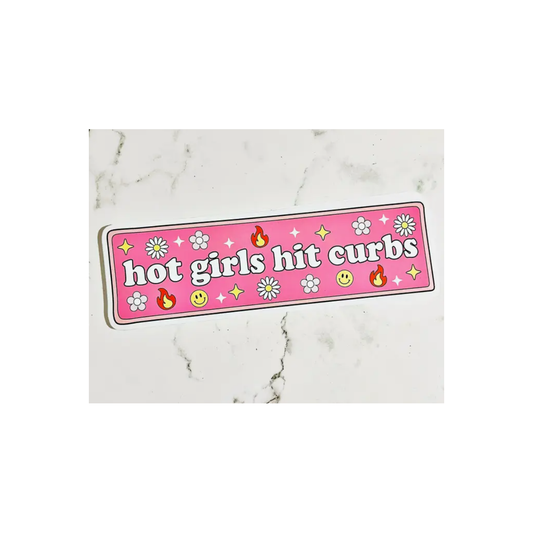 Hot Girls Hit Curbs Decal