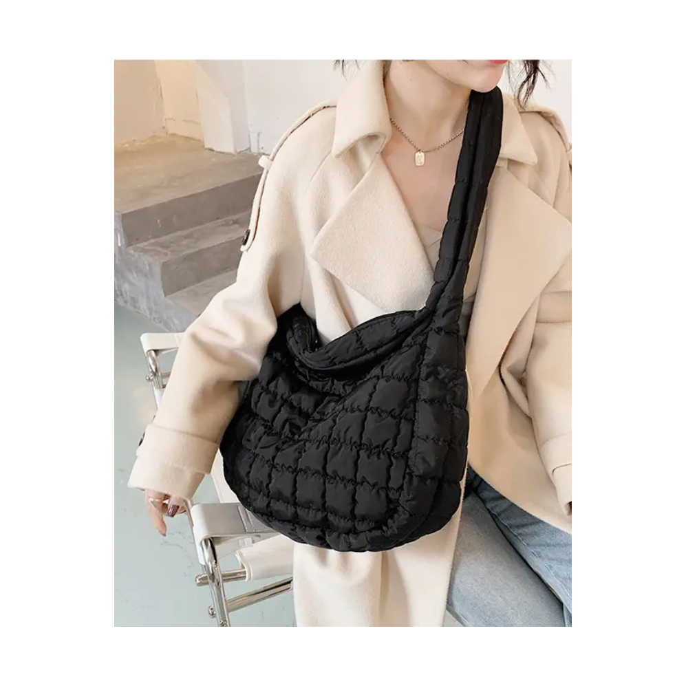 Large Quilted Shoulder Bag