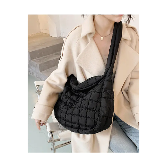 Large Quilted Shoulder Bag